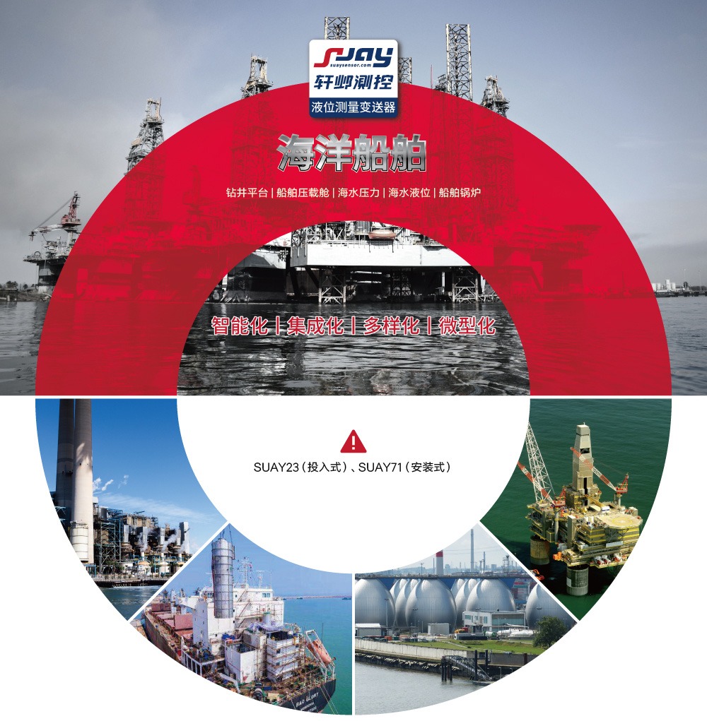 海洋船舶（鉆井平臺、船舶壓載艙、海水壓力、海水液位、船舶鍋爐